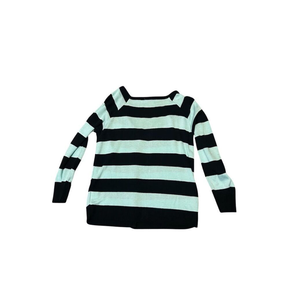 Women's Striped Button-Up Cardigan Sweater Black V-Neck Size L
132 - Picture 3 of 7
